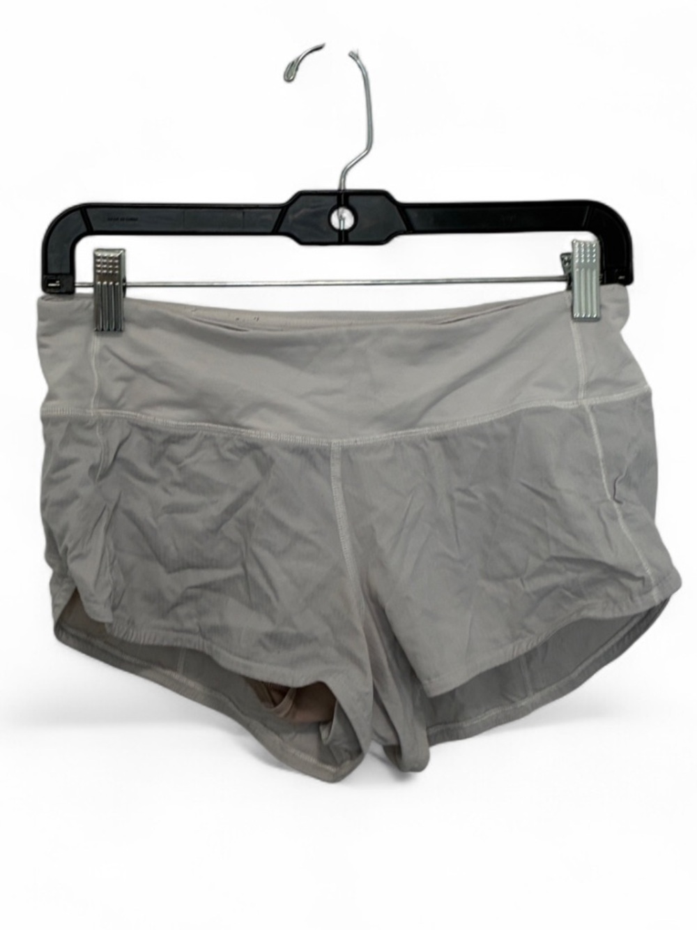 Lululemon Speed Up Light Gray Athletic Shorts
